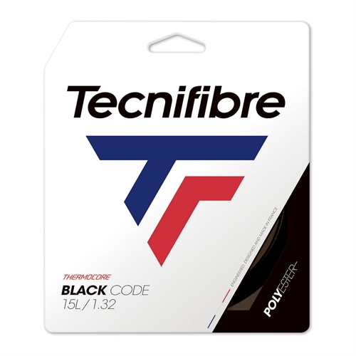 Tecnifibre Black Code 1,32 mm Tennisstreng, Sort