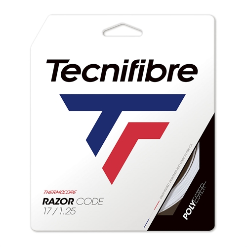 Tecnifibre Razor Code 1,25 mm Tennisstreng, Hvid