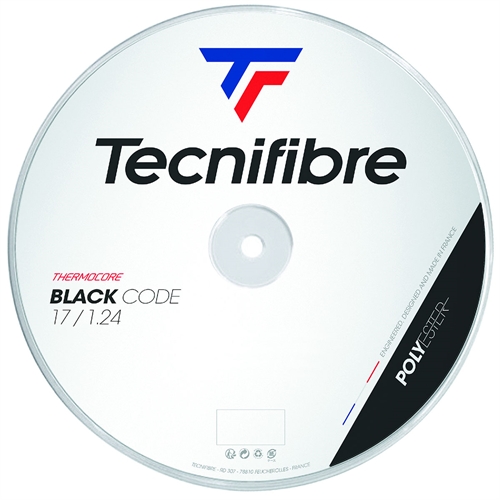Tecnifibre Black Code 1,24 mm Tennisstreng, Sort (200 M)