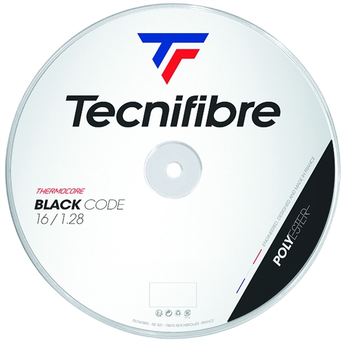Tecnifibre Black Code 1,28 mm Tennisstreng, Sort (200 M)