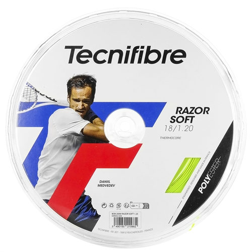 Tecnifibre Razor Soft 1,20 mm Tennisstreng, Lime (200 M)