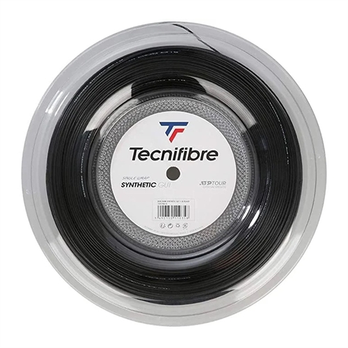 Tecnifibre Synthetic Gut Black 1,25 mm Tennisstreng, Sort (200 M)