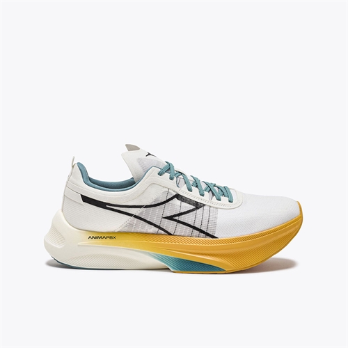 Diadora Gara Carbon Løbesko - Hvid/gul