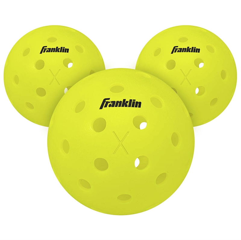 Franklin X-40 Outdoor Optic Pickleballs -  3 pak