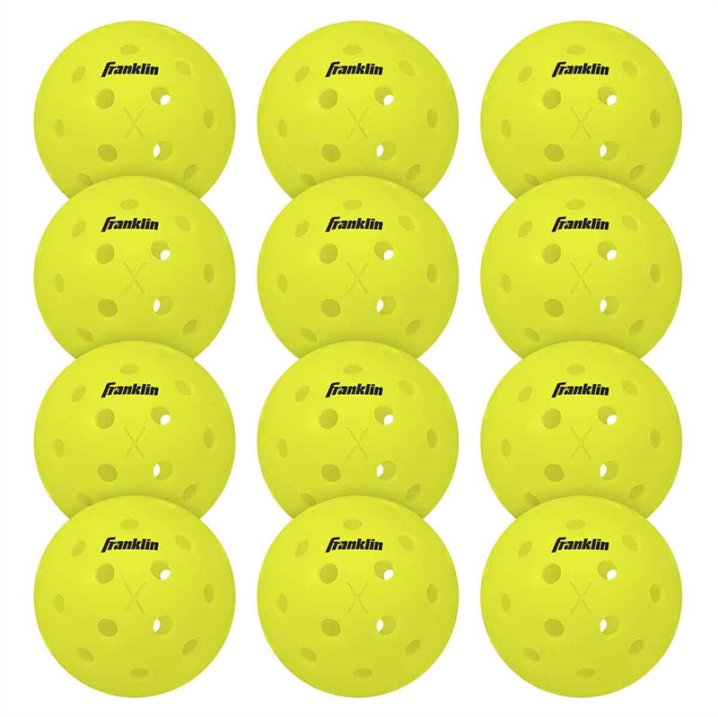 Franklin X-40 Outdoor Optic Pickleballs - 12 stk. 