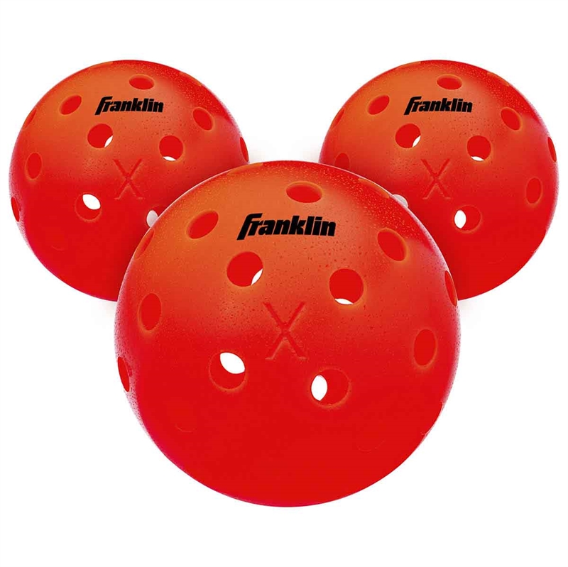 Franklin X-40 Outdoor Ember Pickleballs - 3 pak