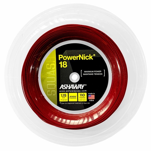 Ashaway Powernick 18 Red Strings 110M