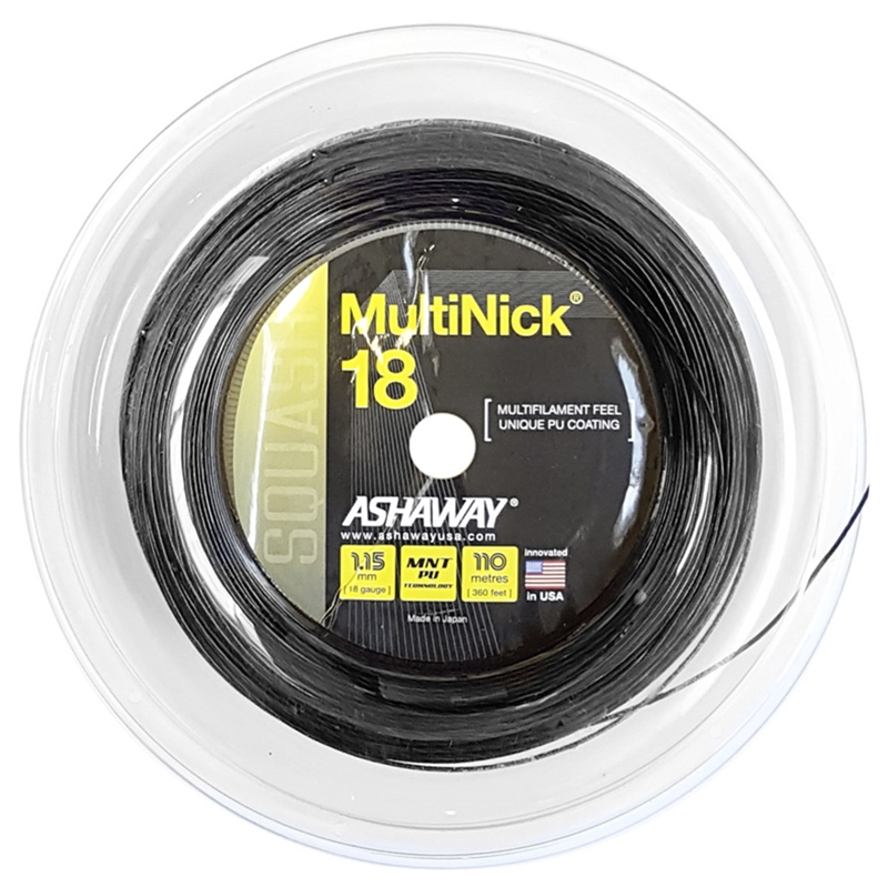 Ashaway Multinick 18 Black Strings -110M