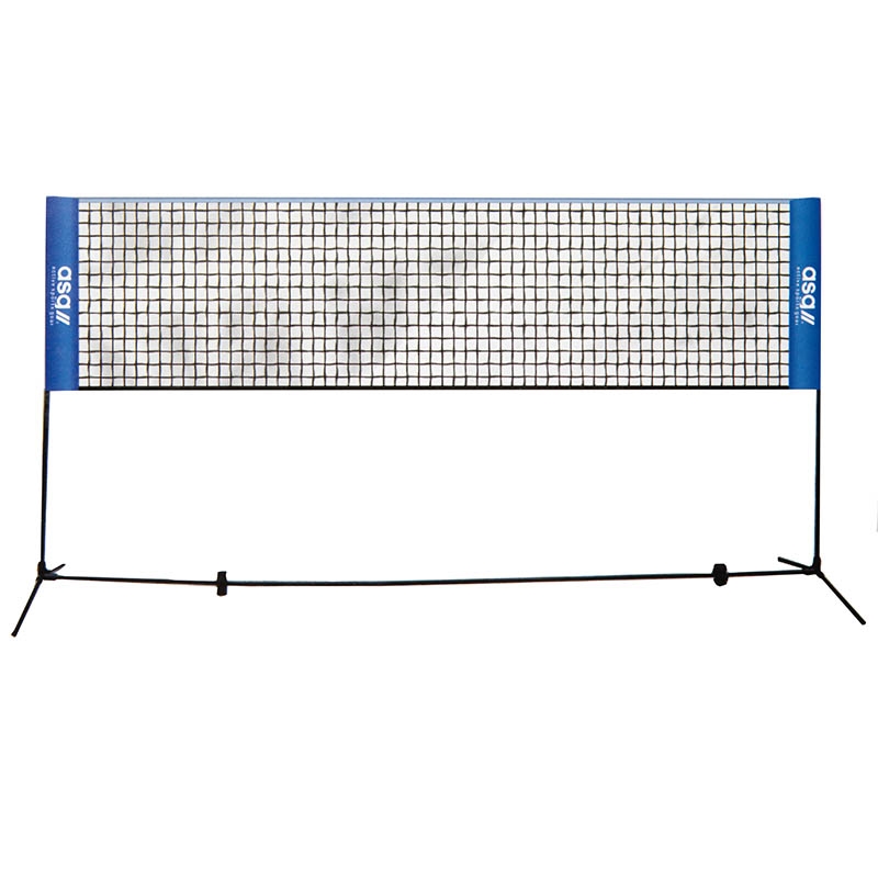 ASG Badminton net til haven 3-6 m (justérbar højde) | Ideel til badminton, tennis, volley, fodtennis etc.