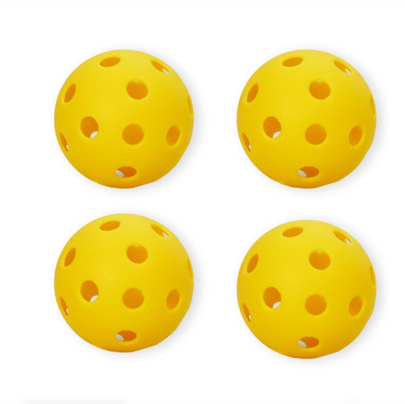 ASG Standard Indendørs Pickleball Bolde – Gul - 4 stk. | Sportsshoppen.dk