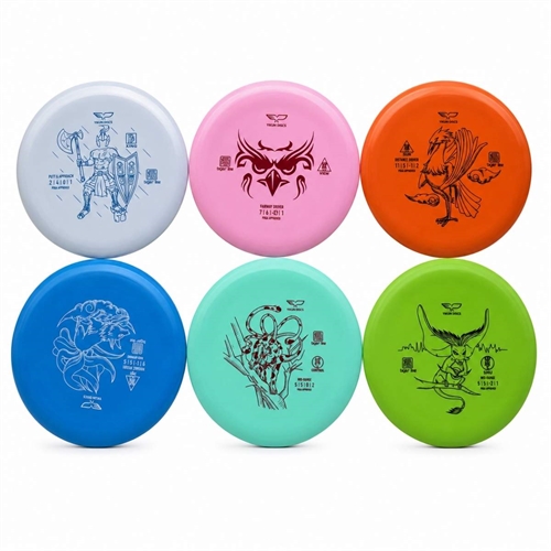 Yikin Disc Golf Discs Sæt - 6 stk.