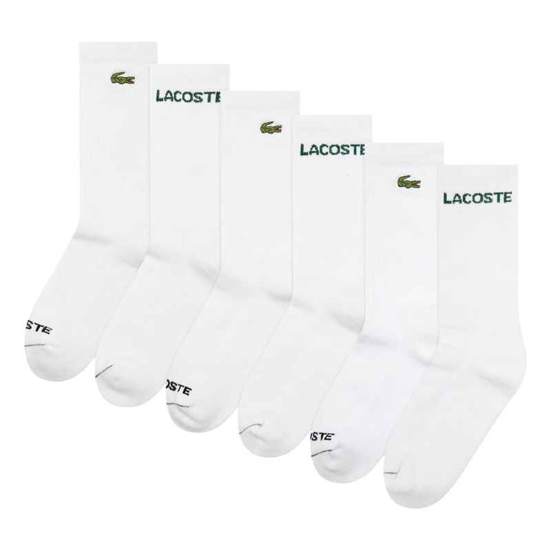 Lacoste Crew Sportssokker 6-pak - Junior | Sportsshoppen.dk