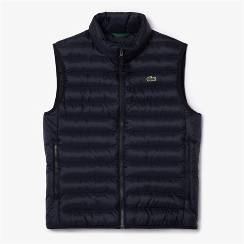 Lacoste Puffer Herre Vest – Sort 