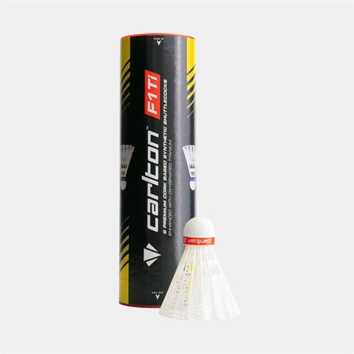 Carlton F1 Ti Nylon Fjerbolde - Hvid (6-pak) 
