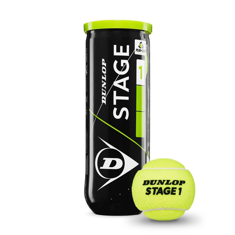 Dunlop Stage 1 Green Tennisbolde - 3tin