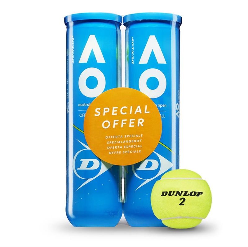 Dunlop Australian Open Tennisbolde - 2 x 4tin