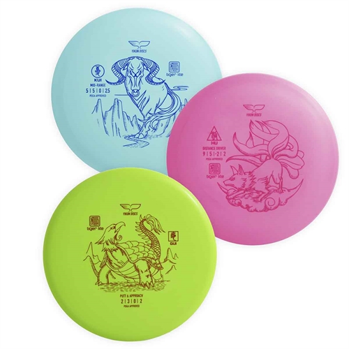 Yikun Disc Golf sæt - 3 stk.