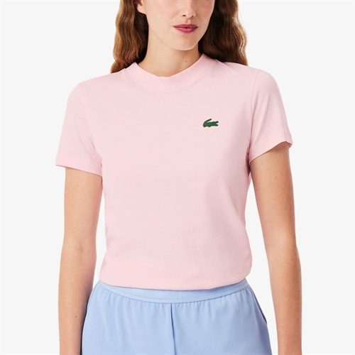 Lacoste Essentials Dame T-shirt - Lyserød