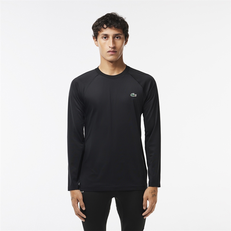 Lacoste Slim Fit Langærmet T-shirt - Sort