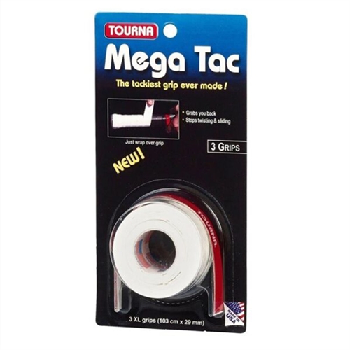 Tourna Mega Tac, overgrip, hvid