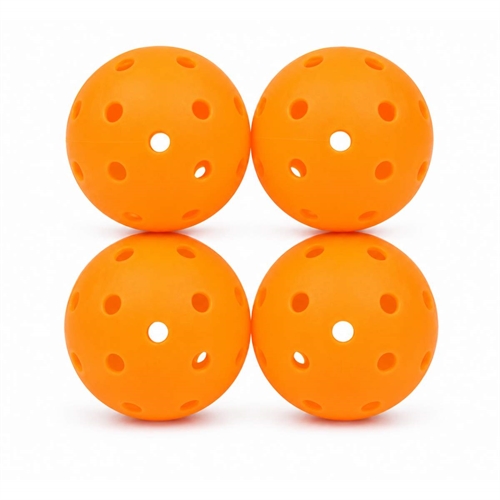 ASG Pro Udendørs Pickleball Bolde - Orange - 4 stk.