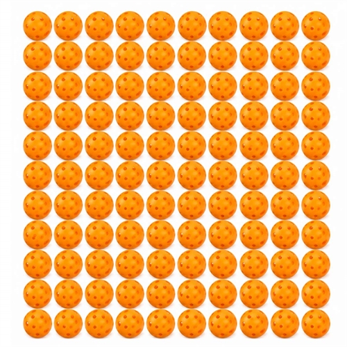 ASG Pro Udendørs Pickleball Bolde - Orange - 100 stk.