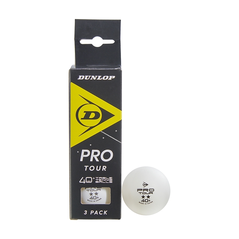 Dunlop 40+ Pro Tour Bordtennisbold (3-Pack) | Sportsshoppen.dk